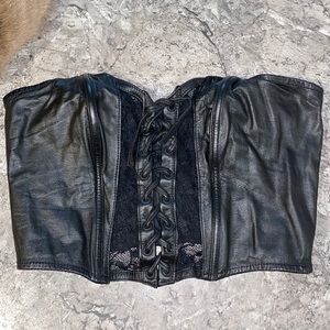 Leather by Wilsons vintage corset